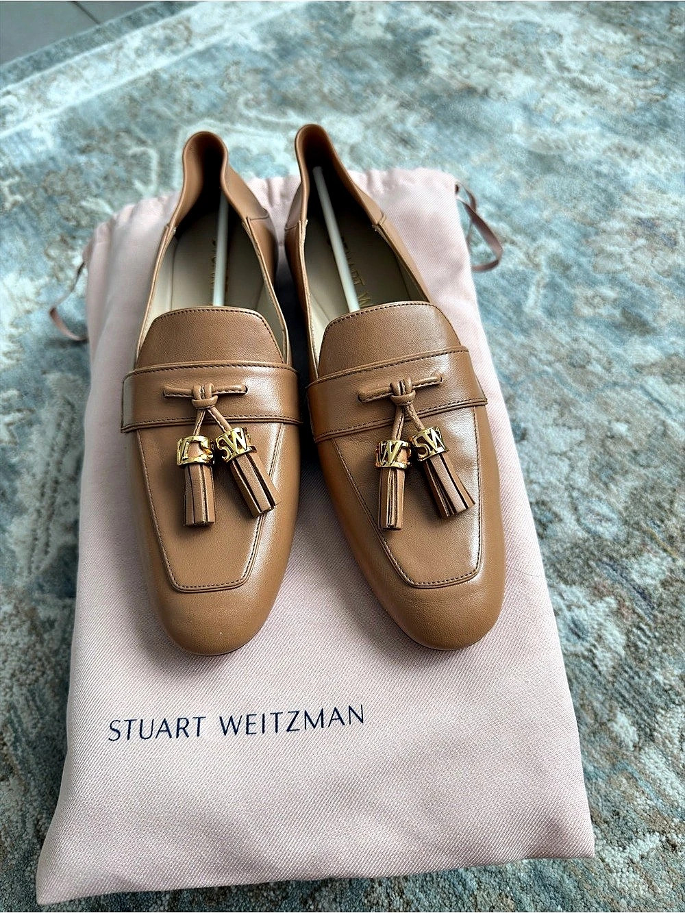 Stuart Weitzman Wylie Signature Brown Loafers US 6.5 AA